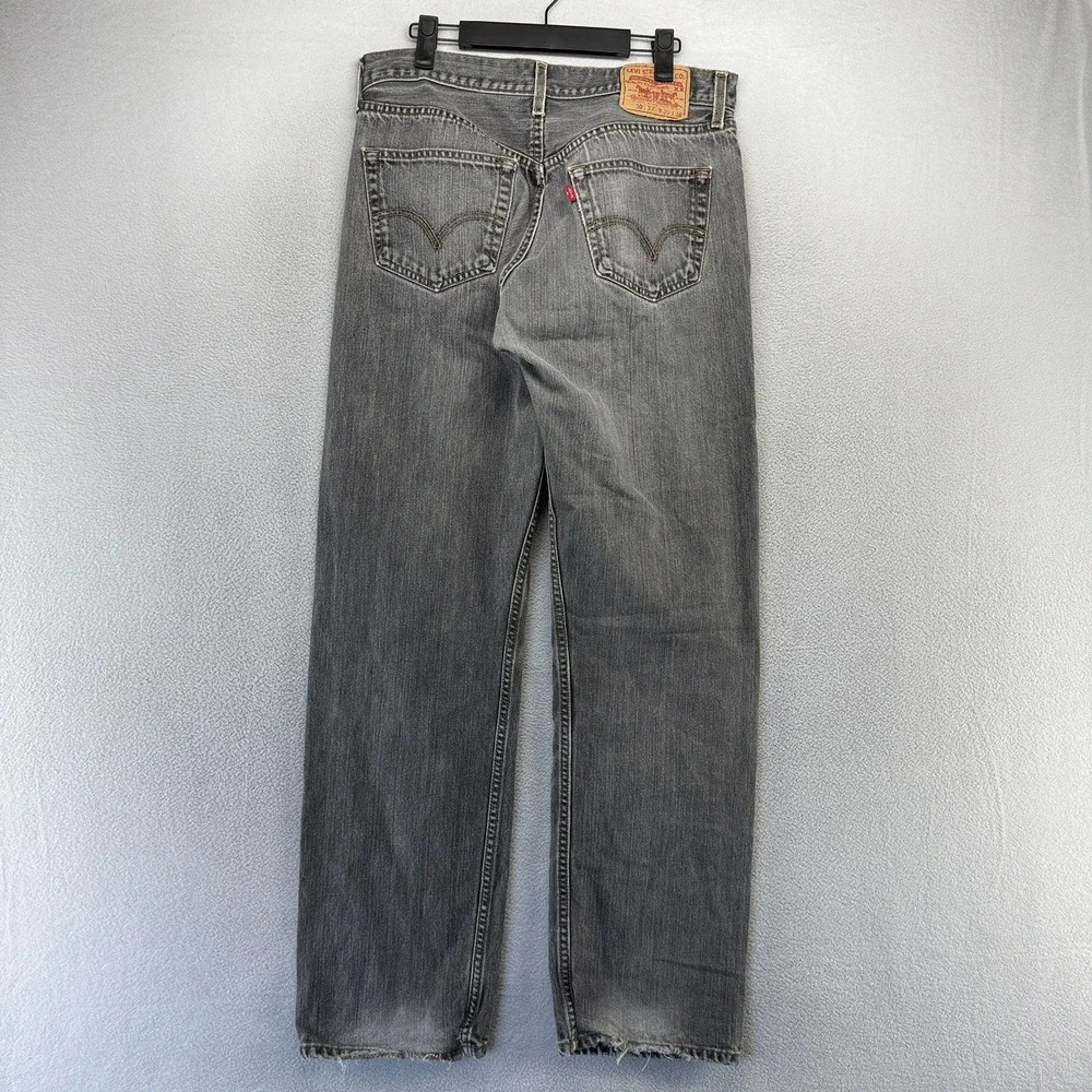 Vintage Levis Jeans Men's 35x36 Fit 32x32 Gray Faded 501xx 501 xx Distressed y2k